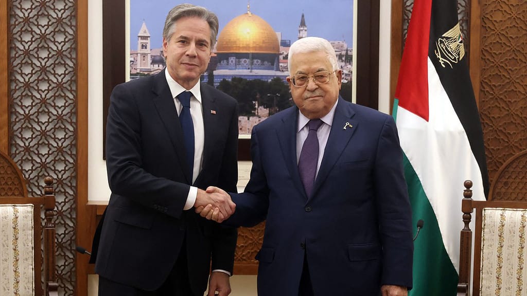 Blinken sa stretol s palestínskym prezidentom Abbásom